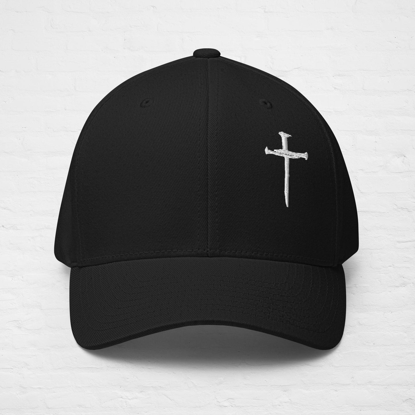 Hat White Nail Cross