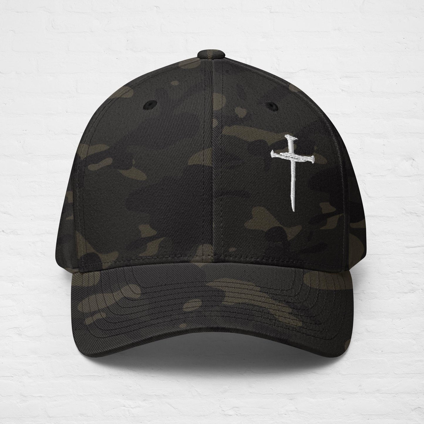 Hat White Nail Cross
