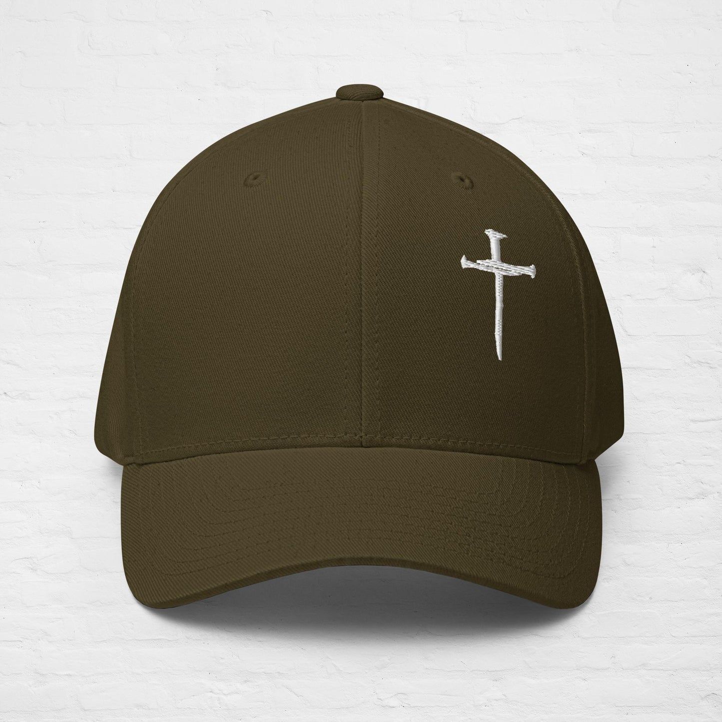 Hat White Nail Cross