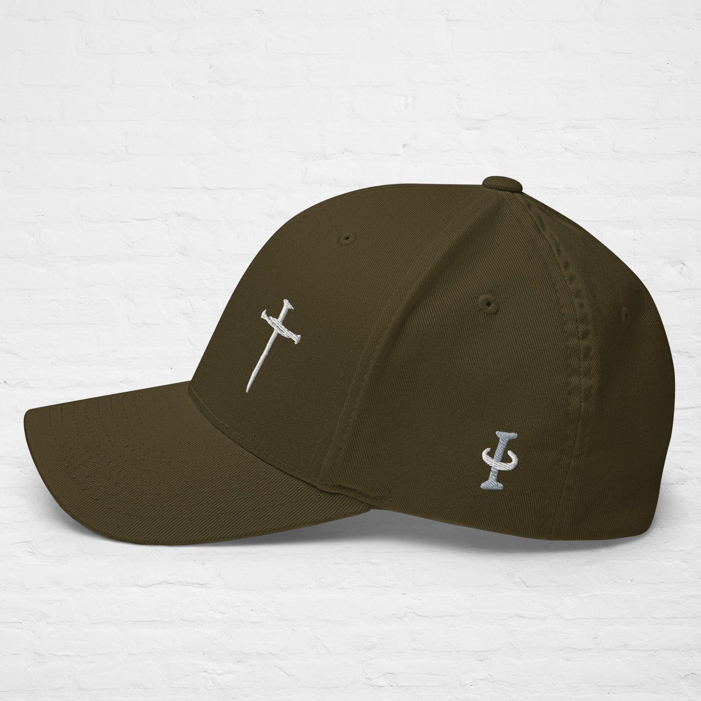 Hat White Nail Cross