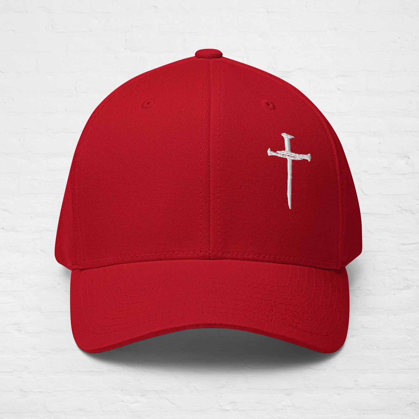 Hat White Nail Cross