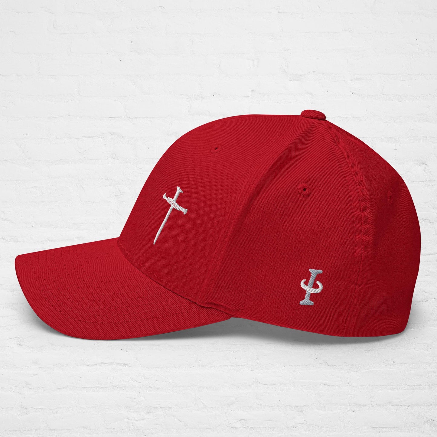 Hat White Nail Cross
