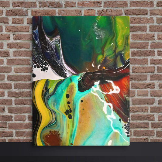 Canvas Wild Pour Paint