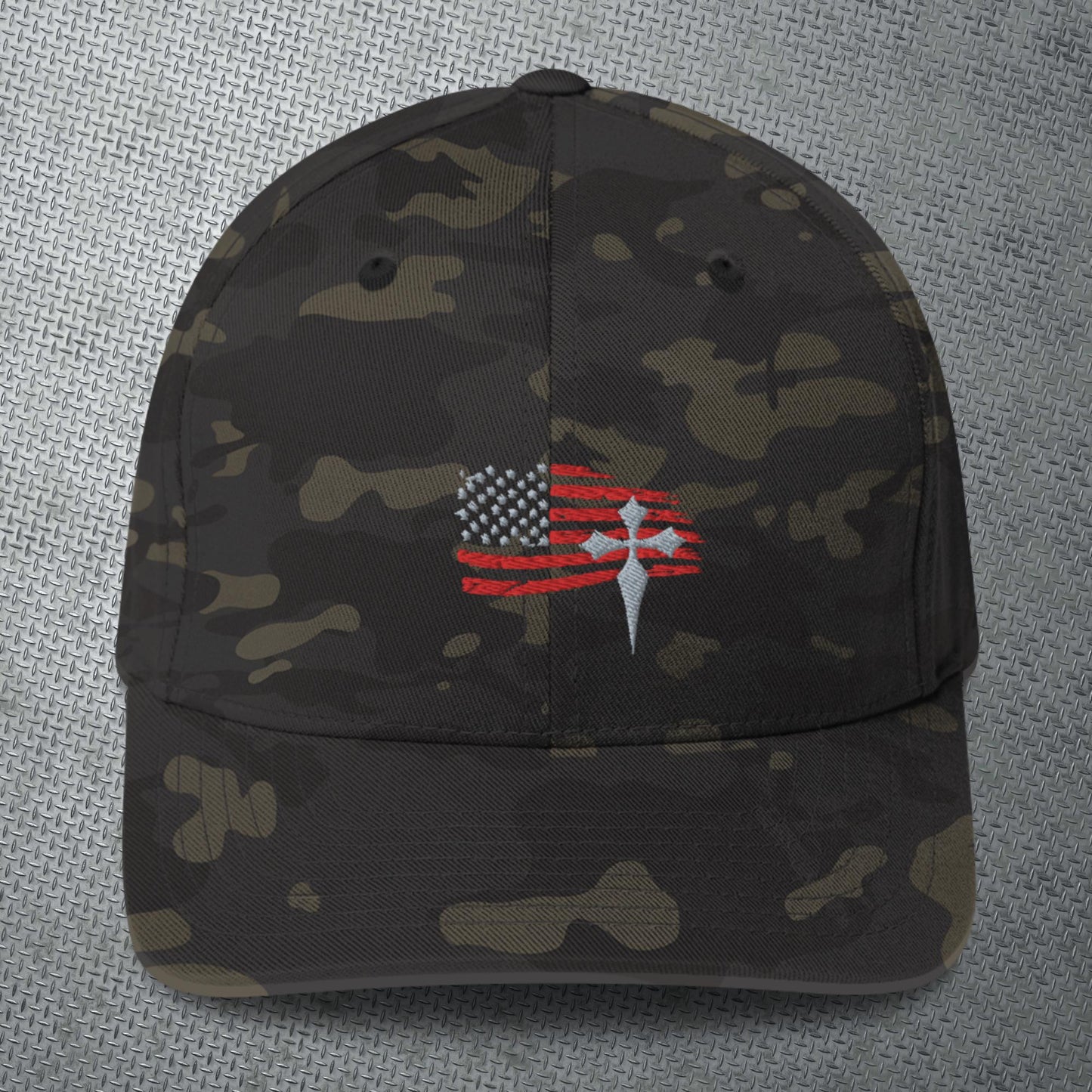 Hat U.S. Flag Cross